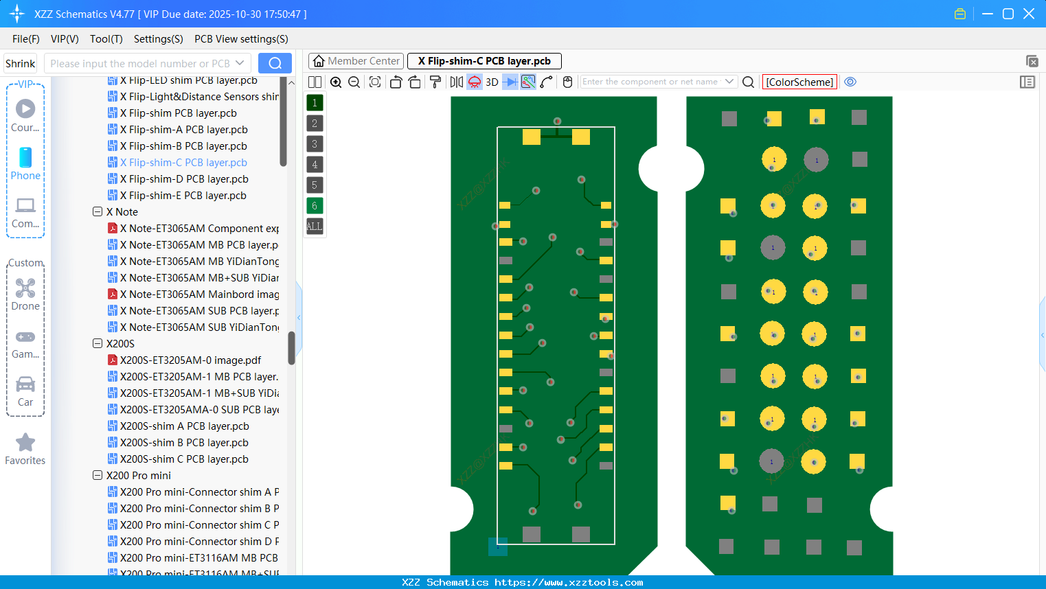 VIVO X Flip-shim-C PCB Layer